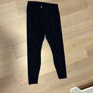 lululemon athletica Black Patterned Leggings